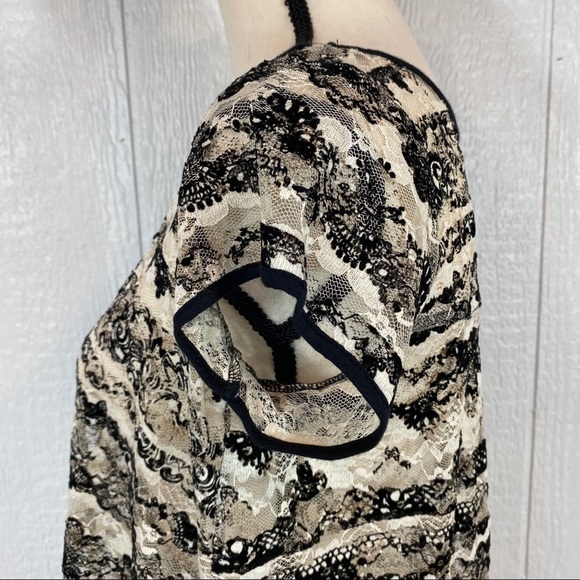 Jessica Simpson Black and White Lace Blouse - Picture 8 of 14